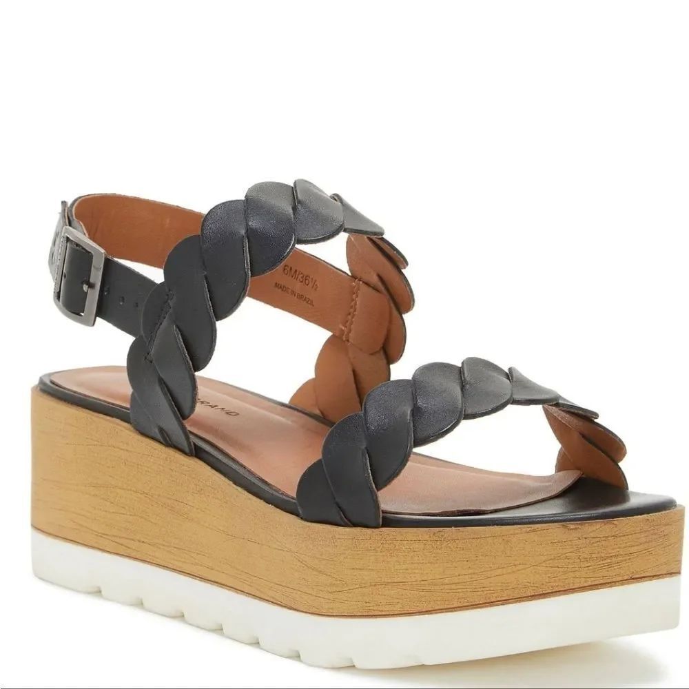 BRAND NEW LUCKY BRAND VELLENORA PLATFORM WEDGE SANDAL